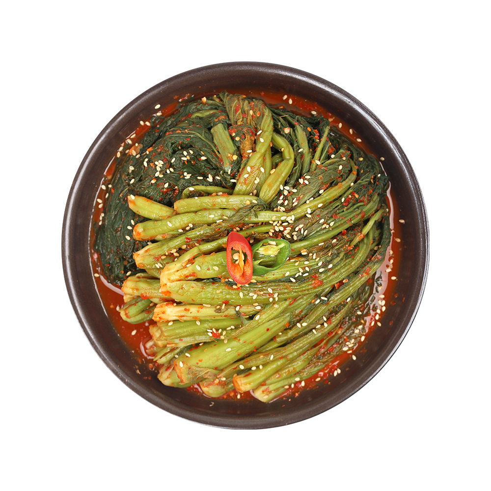 Na You Sun's Dolsan Samchae Gat Kimchi (Mustard Leaf Kimchi) - Concordia Style Boutique