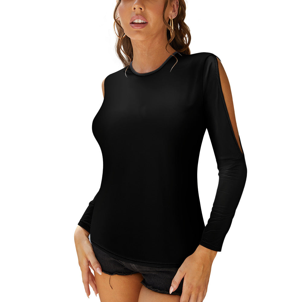 Women's Off Shoulder T-Shirt - "Black" - Premium Off Shoulder T-Shirt from Concordia Style Boutique - Just $27.78! Shop now at Concordia Style Boutique