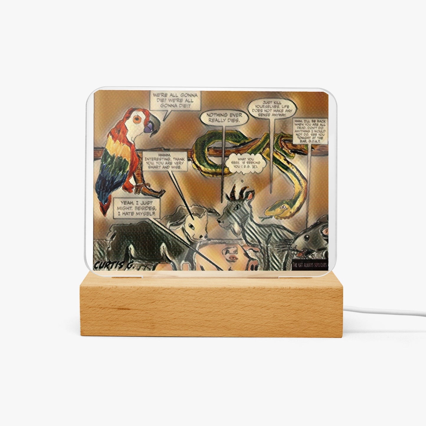 Acrylic Plaque with Stand - "Our Gang II" - Premium Acrylics from Concordia Style Boutique - Just $12.75! Shop now at Concordia Style Boutique