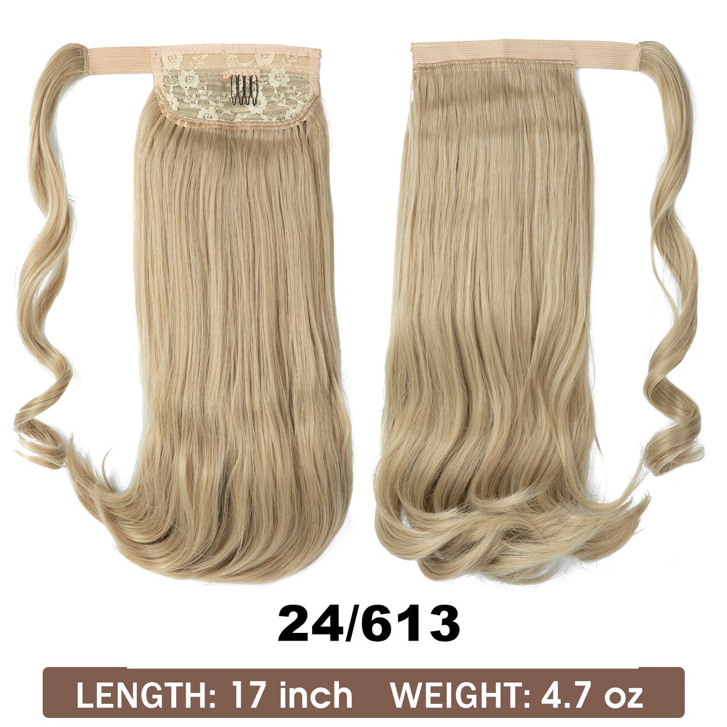 Wig Ponytail Long Straight Hair Elastic Velcro - Concordia Style Boutique