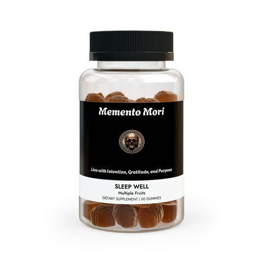 Sleep Well Gummies (60 Gummies) - "Memento Mori" - Premium Food Supplements from Concordia Style Boutique - Just $16.44! Shop now at Concordia Style Boutique