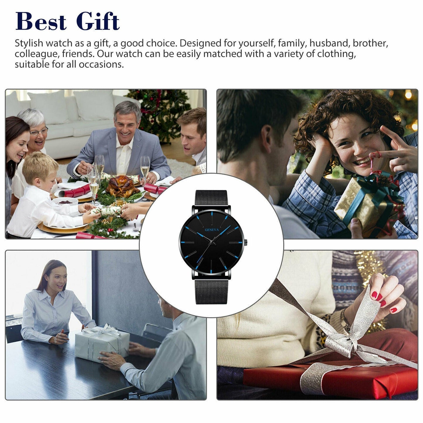 Luxury Men's Quartz Watch Stainless Steel Analog Ultra Thin Waterproof Business - Premium watch from erDouckan - Just $33.89! Shop now at Concordia Style Boutique
