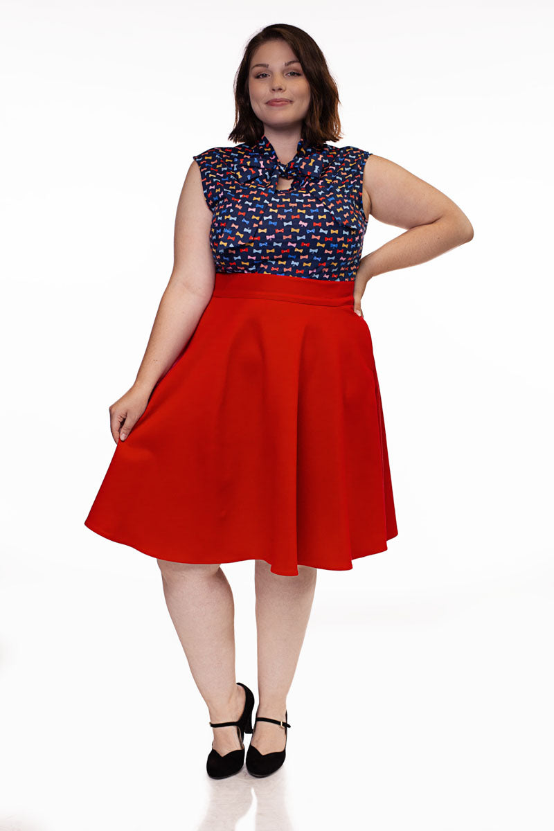 Charlotte Skirt in Red - Concordia Style Boutique