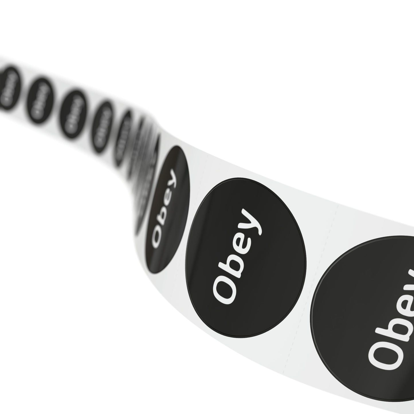 Round Sticker Label Rolls - Obey - Concordia Style Boutique