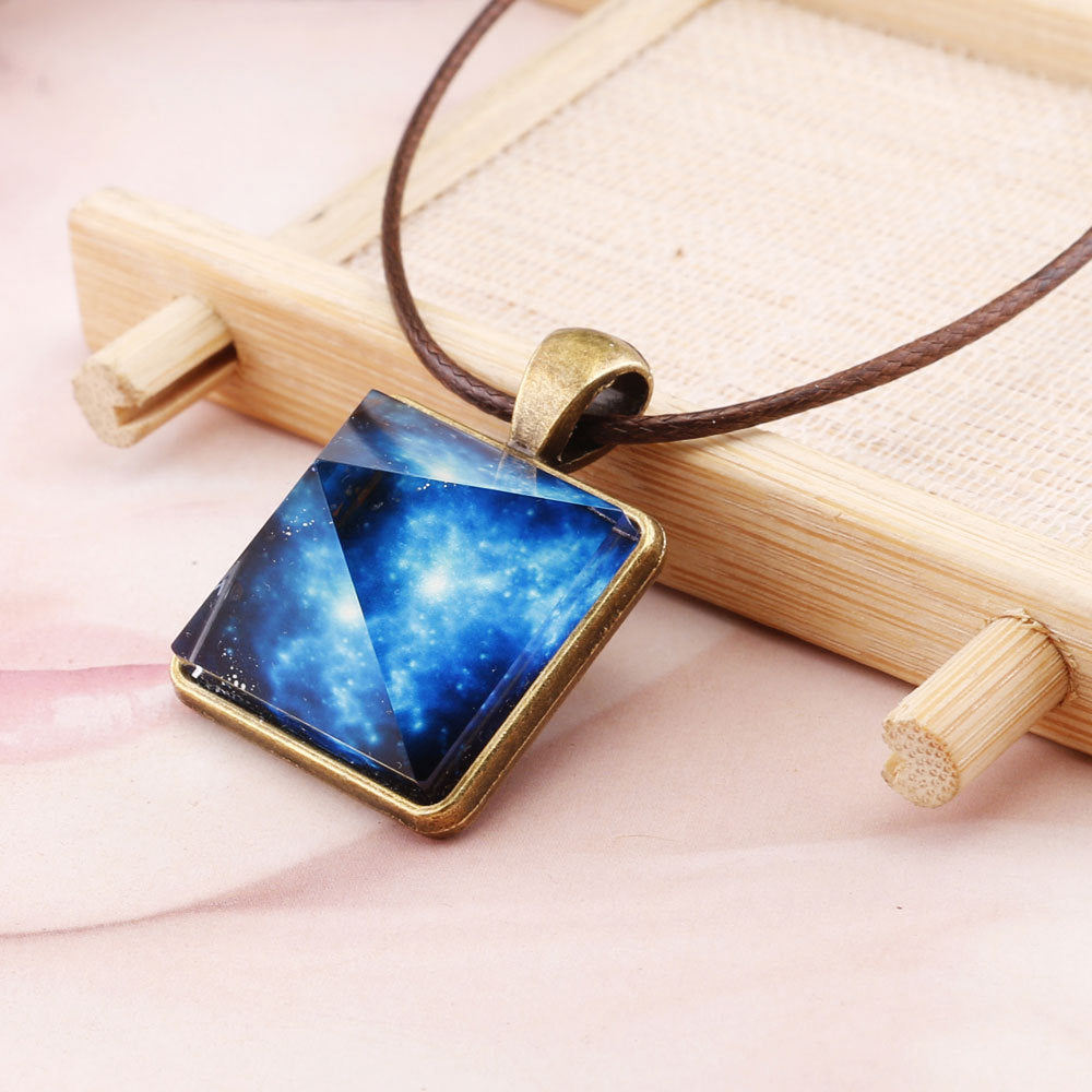 Pyramid glow-in-the-dark pendant - Concordia Style Boutique