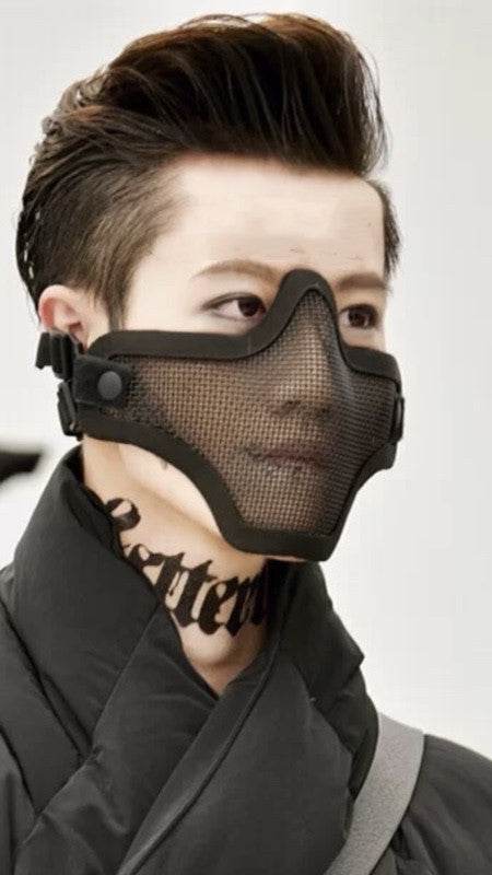 Skull Punk Rivets Performance Mask - Concordia Style Boutique