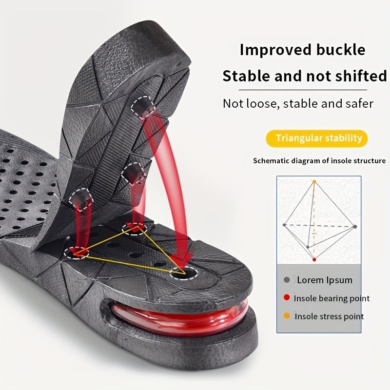 Invisible Height Increased Insole, Men Women Heel Lift Taller Shoe Inserts Pad Adjustable More Comfortable Supporting Insole For Unisex - Premium heel insert from erDouckan - Just $22.98! Shop now at Concordia Style Boutique