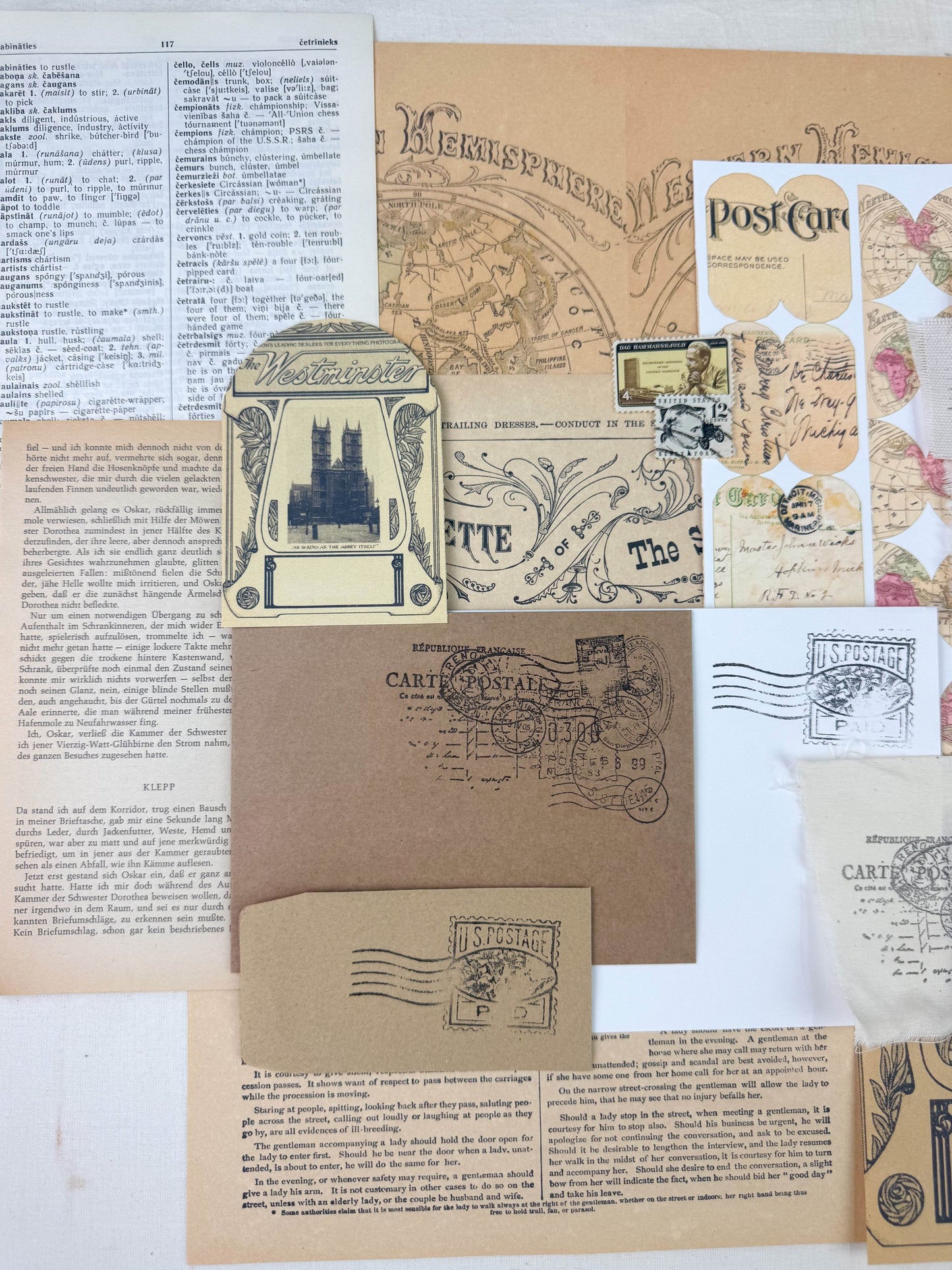 Foreign Travel Ephemera Kit - Concordia Style Boutique
