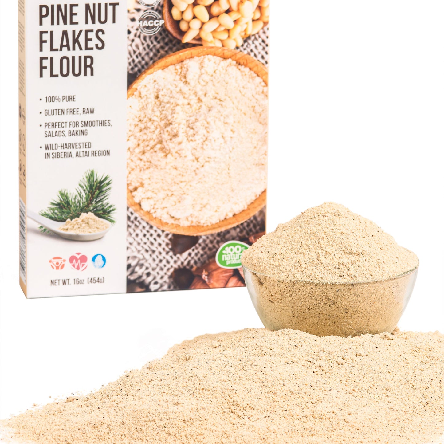 Siberian Pine Nut Flour (Kernel Powder) – 454g / 1 lb - Concordia Style Boutique