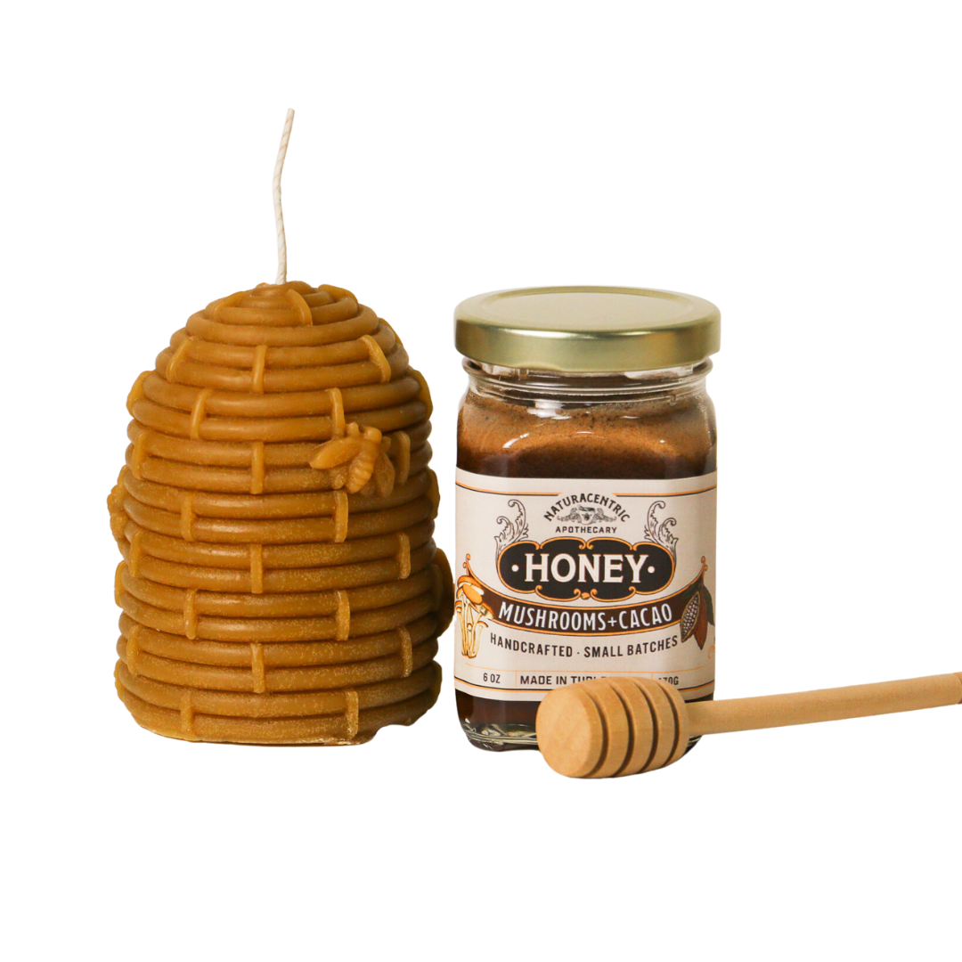 Mushrooms + Cacao Infused Honey - Concordia Style Boutique