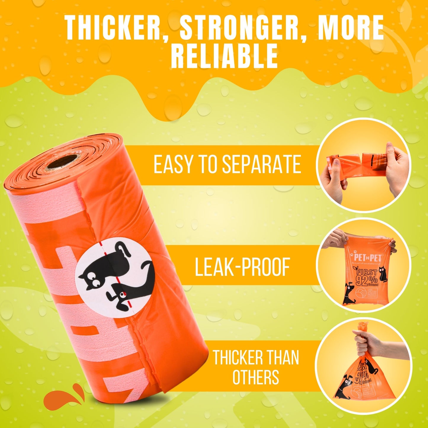 92% Biobased Poop Bags