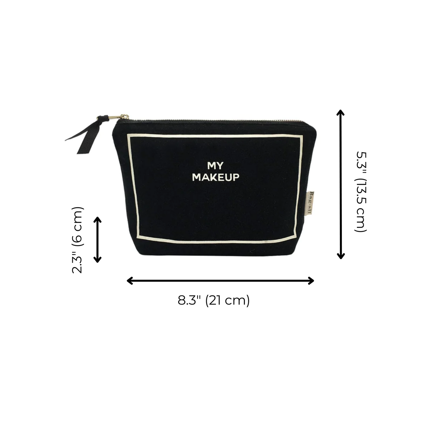 My Makeup Pouch, Coated Lining, Black - Concordia Style Boutique