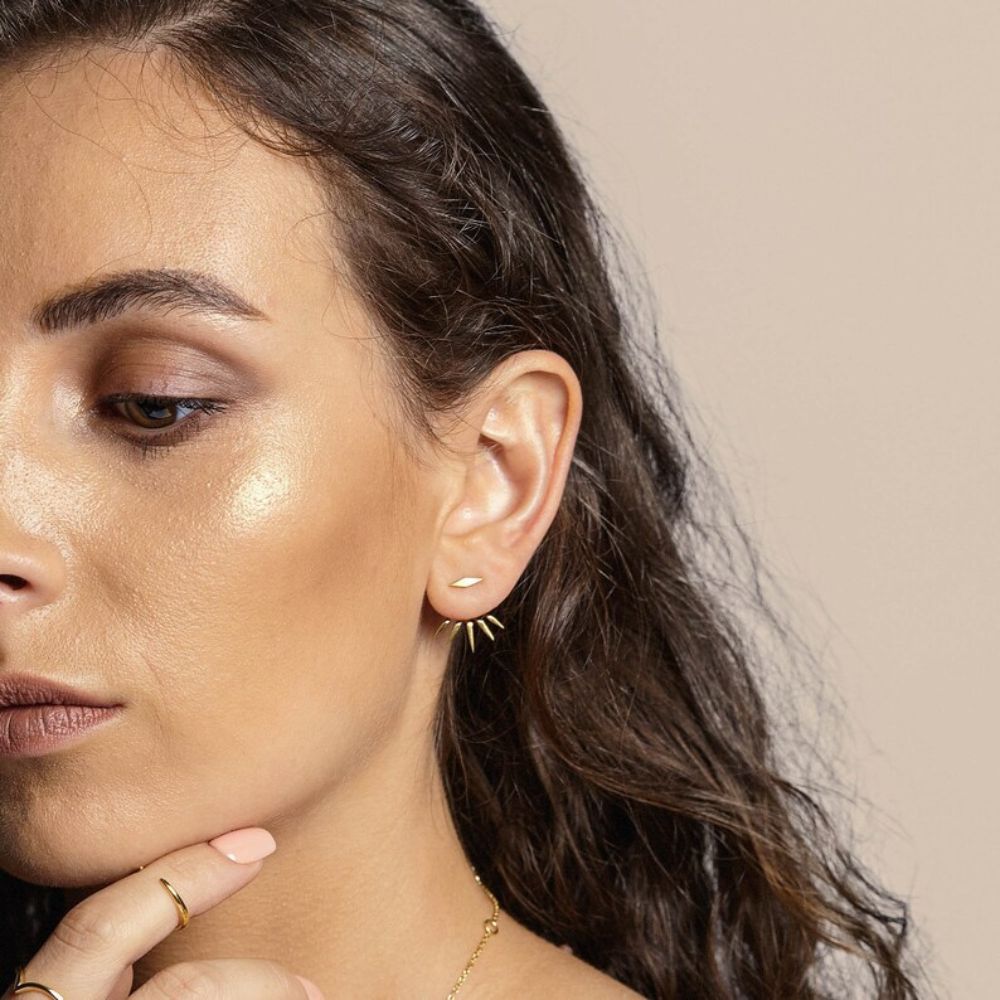 SPIKE GOLD EARRINGS (PAIR) - Concordia Style Boutique