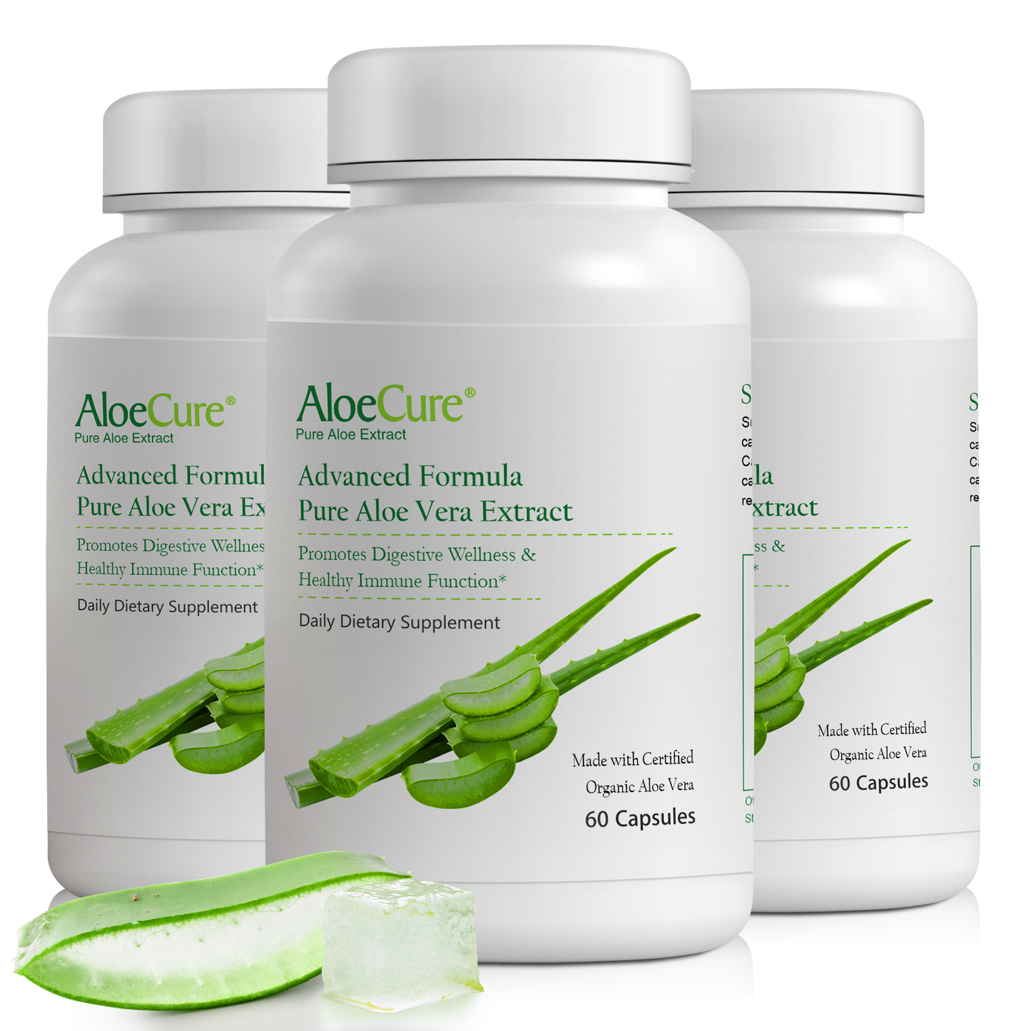 AloeCure Advanced Formula Capsules - 30 caps - Travel Size - Concordia Style Boutique