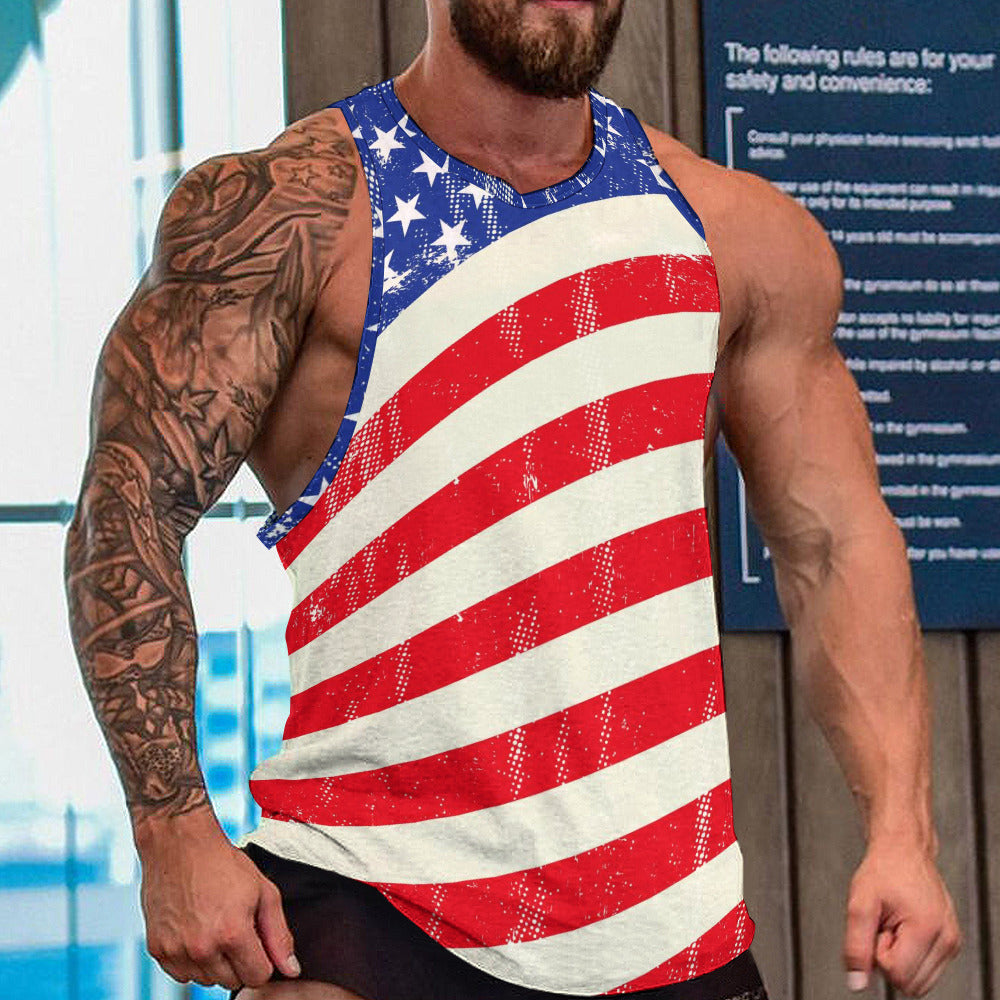 Men's Full print vest - "Americana" - Premium print vest from Concordia Style Boutique - Just $20.14! Shop now at Concordia Style Boutique