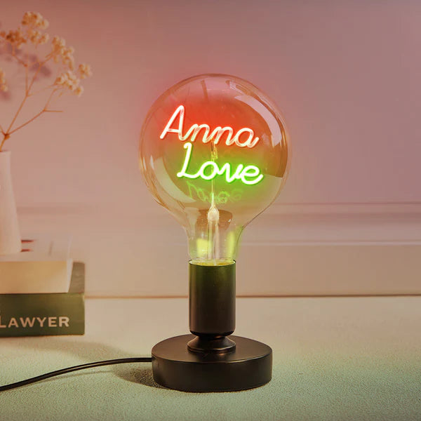 Personalized Custom Vintage Edison Led Filament Modeling Lamp with Custom Text - Soft Light Bulbs- Decorative Colorful Lights Led - Personalized Gift - Premium Lamp from Concordia Style Boutique - Just $25.20! Shop now at Concordia Style Boutique