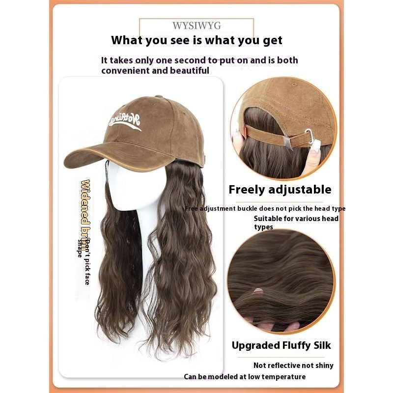 Wig Hat Integrated Fashion Large Wig - Full-head Wig - Concordia Style Boutique