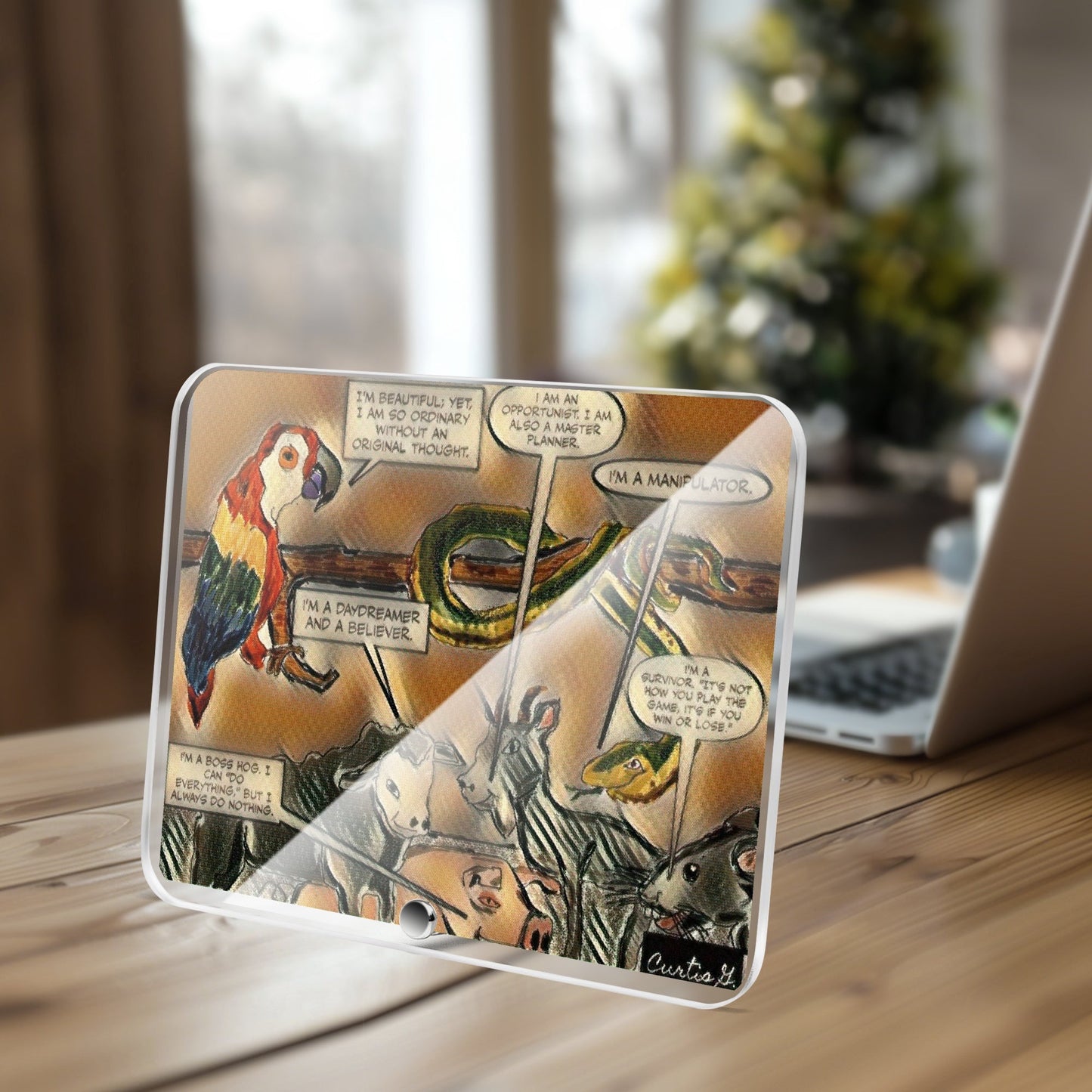 Acrylic Plaque with Stand - "Our Gang I" - Premium Acrylics from Concordia Style Boutique - Just $12.75! Shop now at Concordia Style Boutique