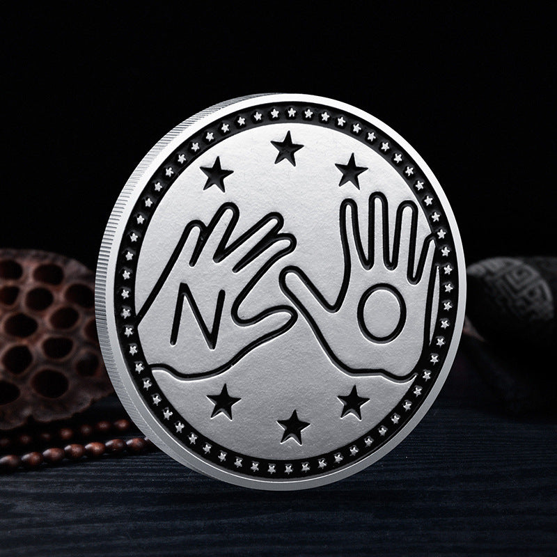Commemorative Coin- Iron Painted - Yes / No - Concordia Style Boutique
