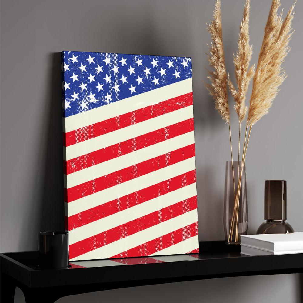 Canvas Print Multiple sizes Unframed & Framed (Vertical) - "Americana" - Premium Artwork from Concordia Style Boutique - Just $55.98! Shop now at Concordia Style Boutique