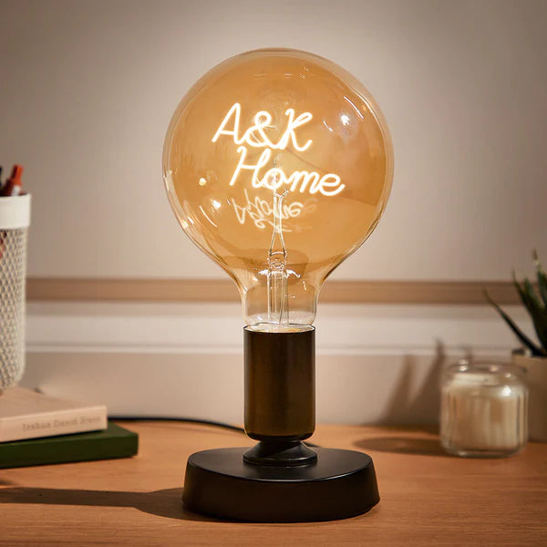 Personalized Custom Vintage Edison Led Filament Modeling Lamp with Custom Text - Soft Light Bulbs- Decorative Colorful Lights Led - Personalized Gift - Premium Lamp from Concordia Style Boutique - Just $25.20! Shop now at Concordia Style Boutique
