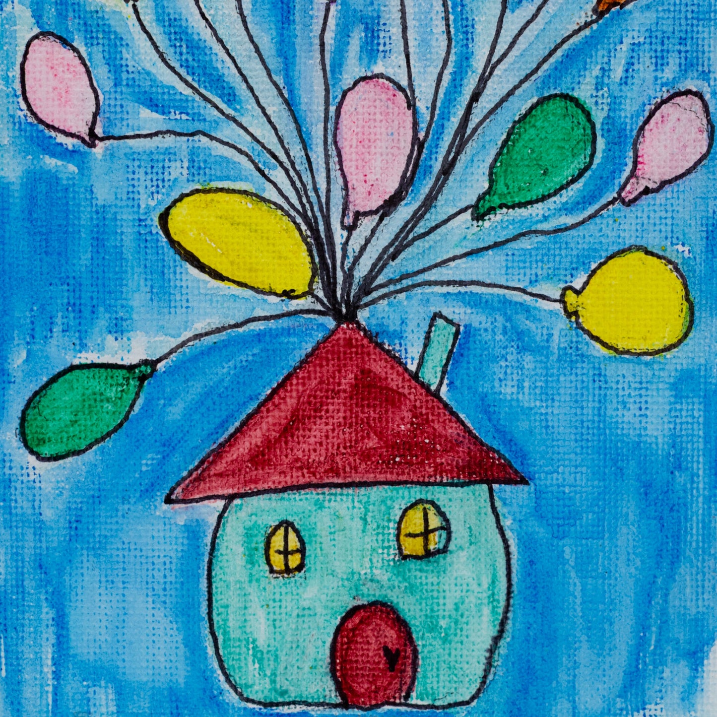 Over The Rainbow Easel Painting | 4 x 6 | Canvas Painting | The Painted Attic