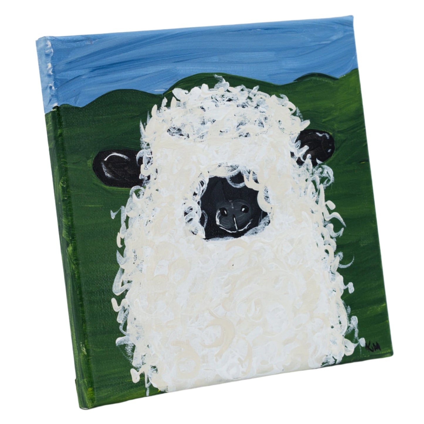 Normon The Sheep | 8 X 8 | Canvas Painting | The Pained Attic