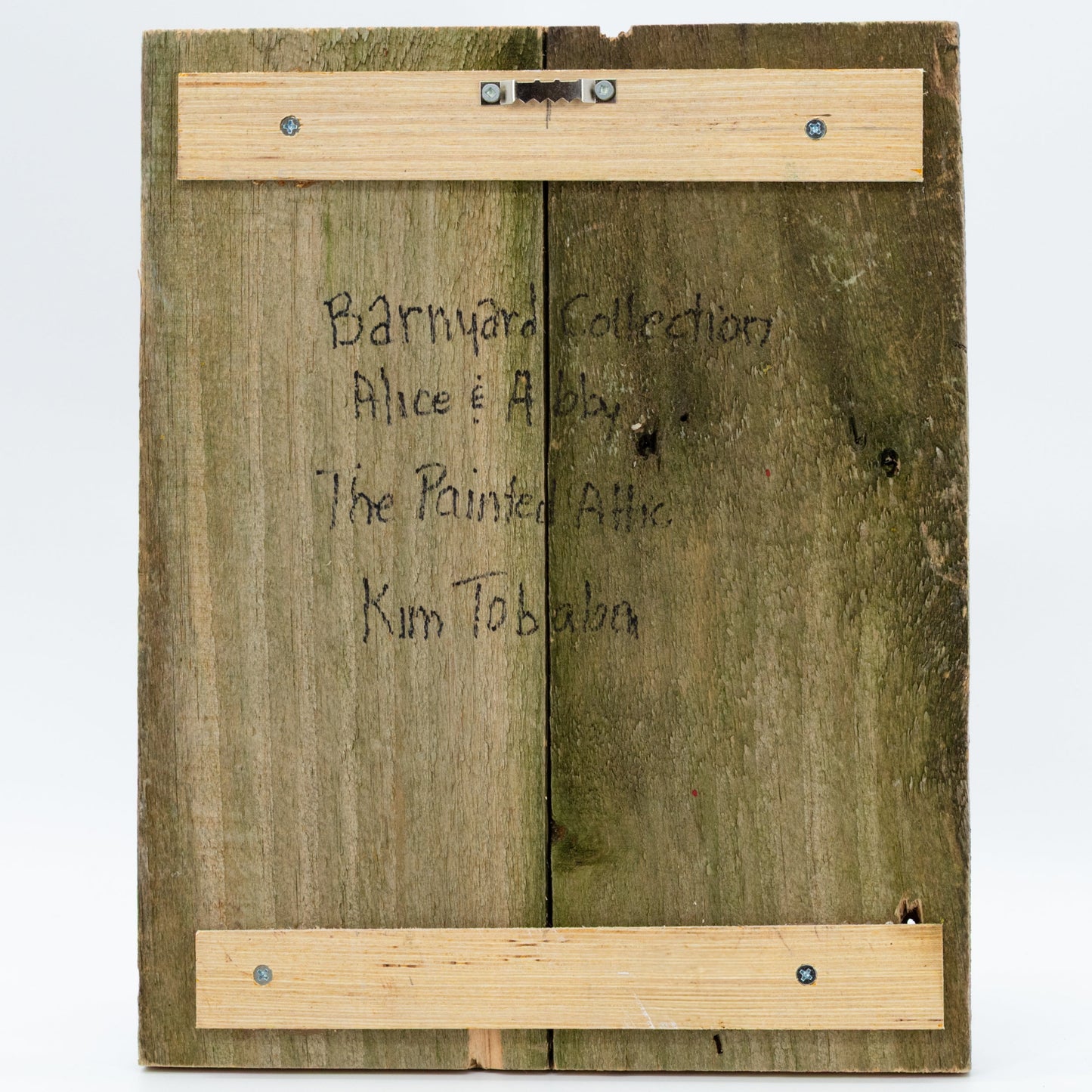Alice & Abby the Old Goats | 11 X 13.75 | Old Wood Canvas Painting | The Painted Attic