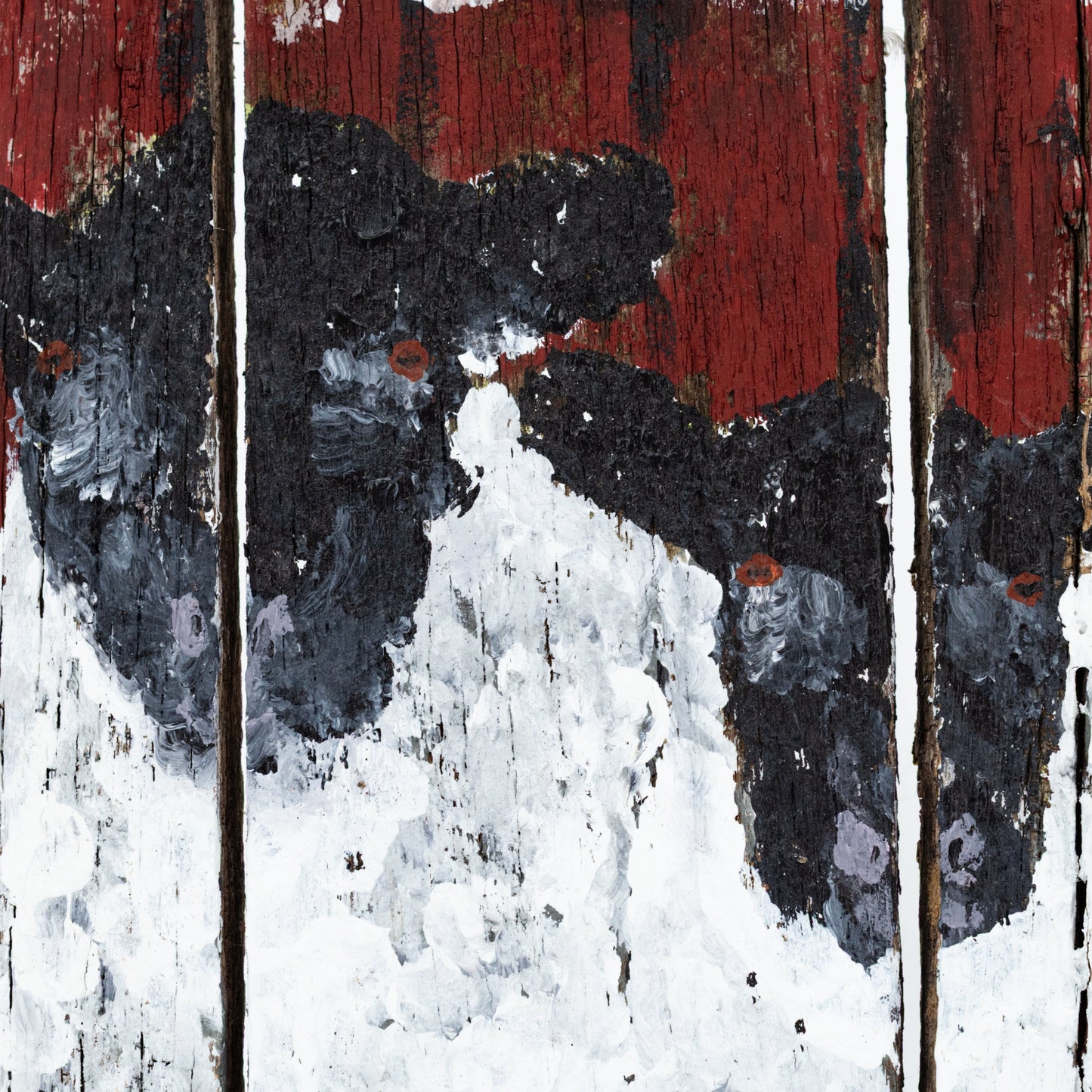 Sally & Samantha the Sheep | 13.25 X 16 | Old Wood Canvas | The Painted Attic