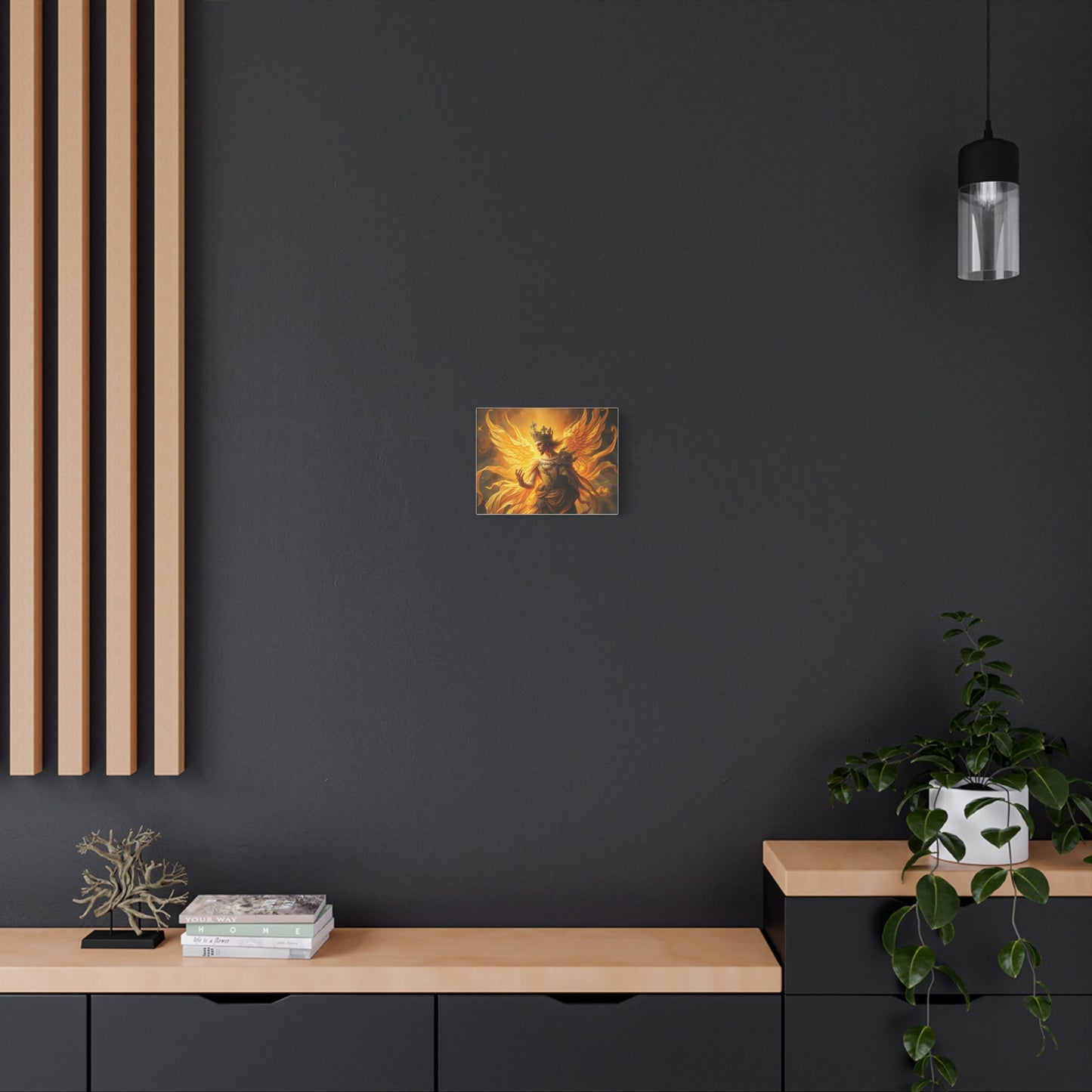 Radiant Angel Canvas, Fantasy Wall Art, Home Decor, Spiritual Gift, Inspirational Artwork, Modern Wall Decor