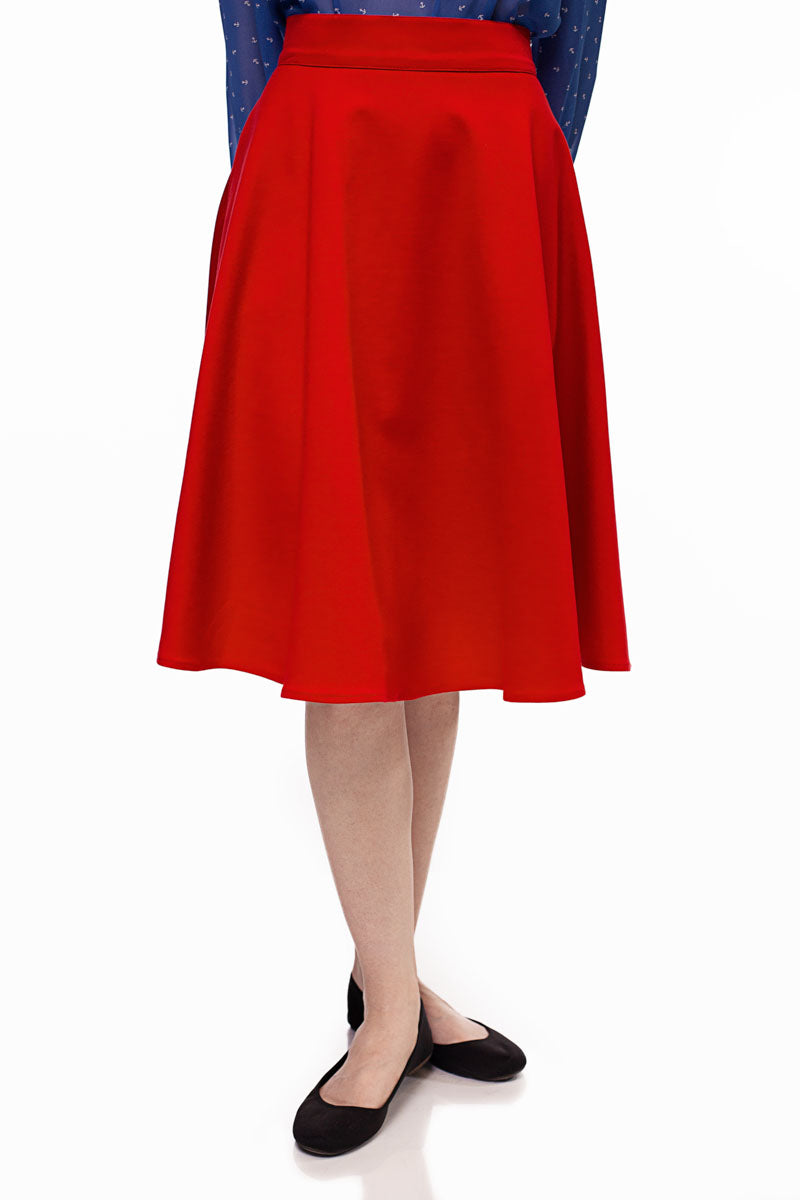 Charlotte Skirt in Red - Concordia Style Boutique