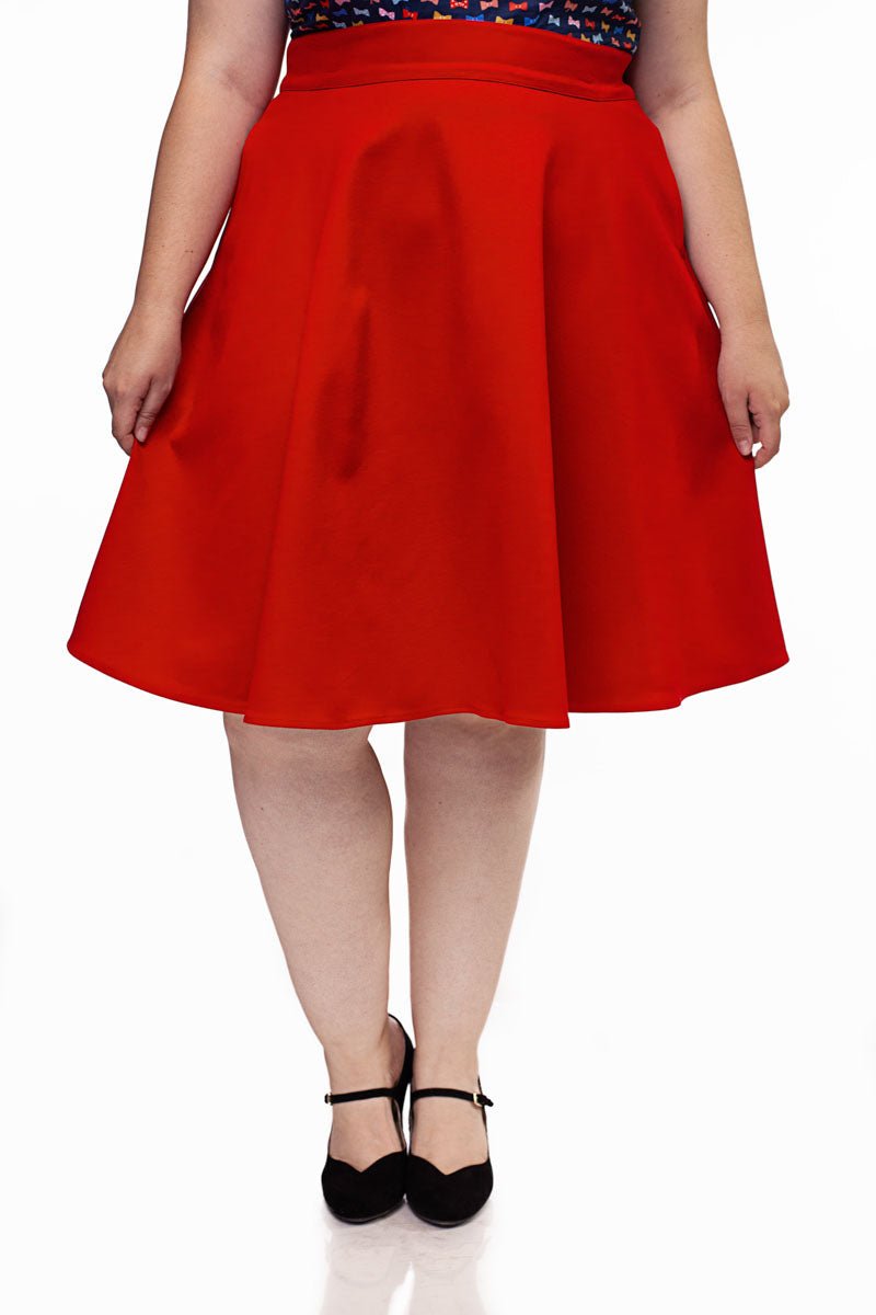 Charlotte Skirt in Red - Concordia Style Boutique
