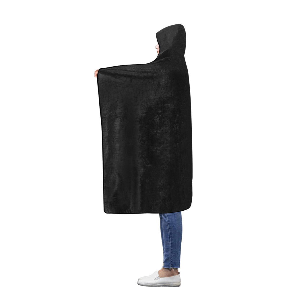 Flannel Hooded Blanket 60"x80" - "Black" - Premium Flannel Hooded Blanket from Concordia Style Boutique - Just $51.88! Shop now at Concordia Style Boutique