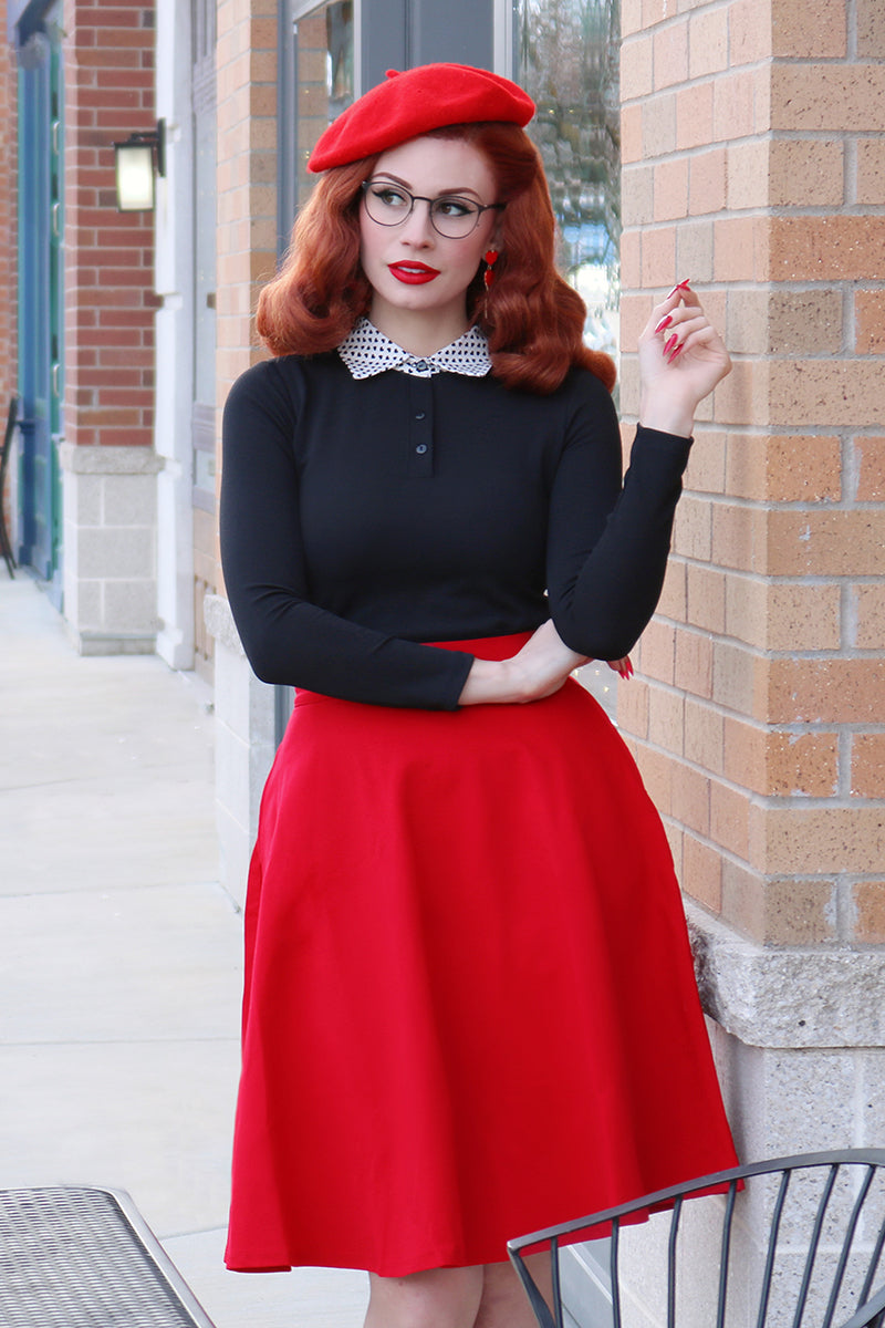 Charlotte Skirt in Red - Concordia Style Boutique