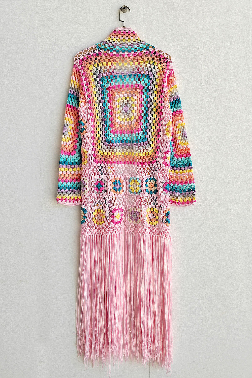 Fringe Tied Long Sleeve Cardigan - Premium Jacket from Concordia Style Boutique - Just $113! Shop now at Concordia Style Boutique