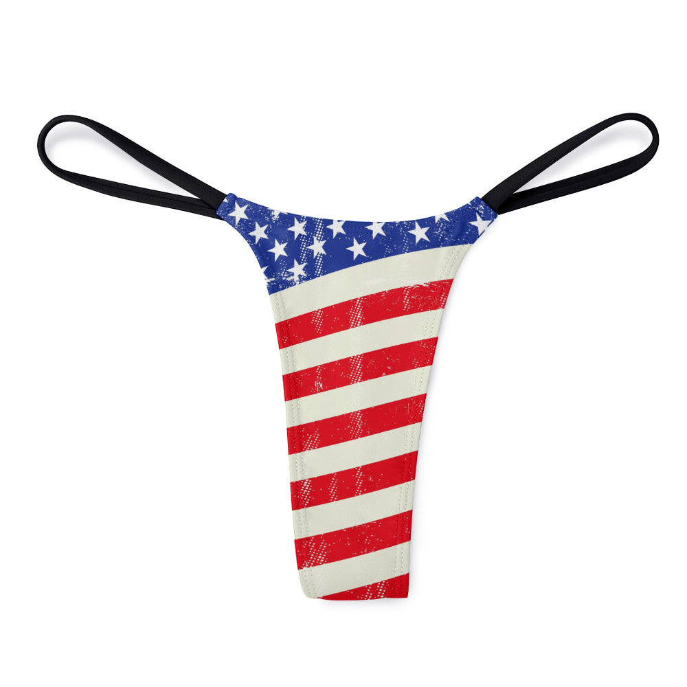 Ladies Sexy Thin Thong - "Americana" - Premium Thin Thong from Concordia Style Boutique - Just $18! Shop now at Concordia Style Boutique