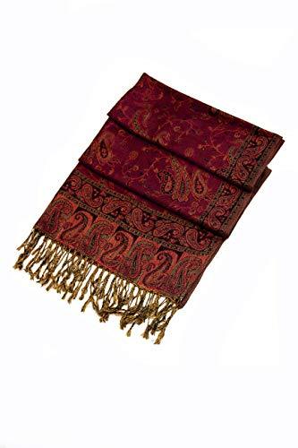 Sakkas Double Layer Jacquard Paisley Pashmina Shawl / Wrap / Stole - Concordia Style Boutique