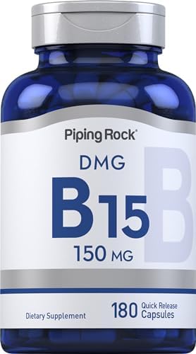 Piping Rock DMG Supplement | B15 | 150 mg | 180 Capsules | Non-GMO, Gluten Free - Concordia Style Boutique