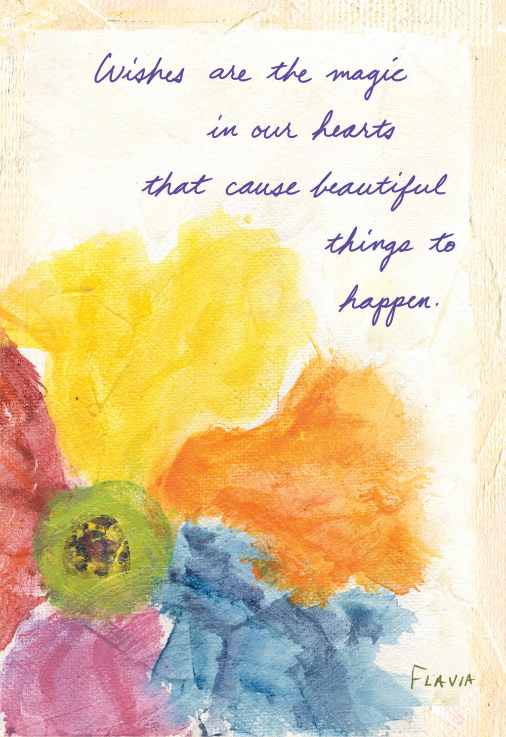 Wishes - a Flavia Weedn inspirational greeting card 4242-0012