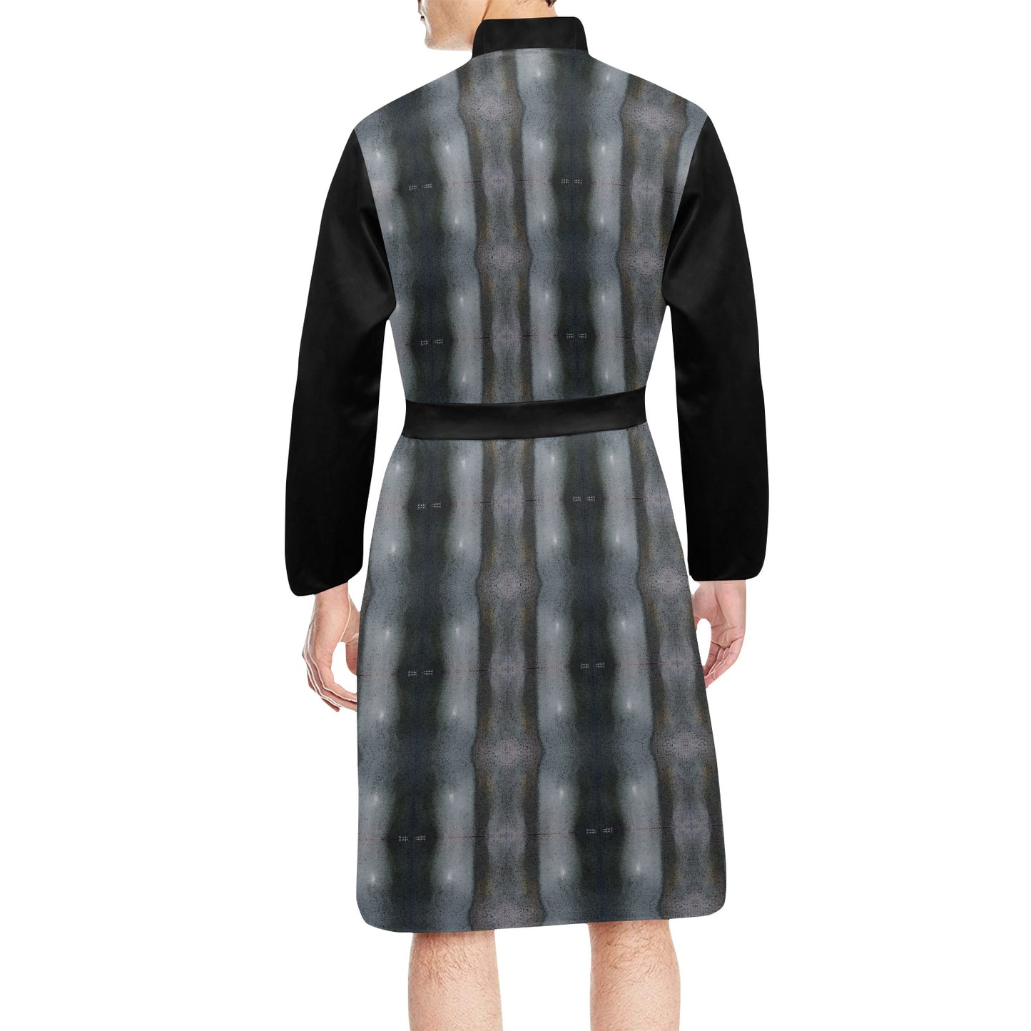 Men's Long Sleeve Belted Night Robe - "The Alien"" - Premium night gown from Concordia Style Boutique - Just $56.34! Shop now at Concordia Style Boutique