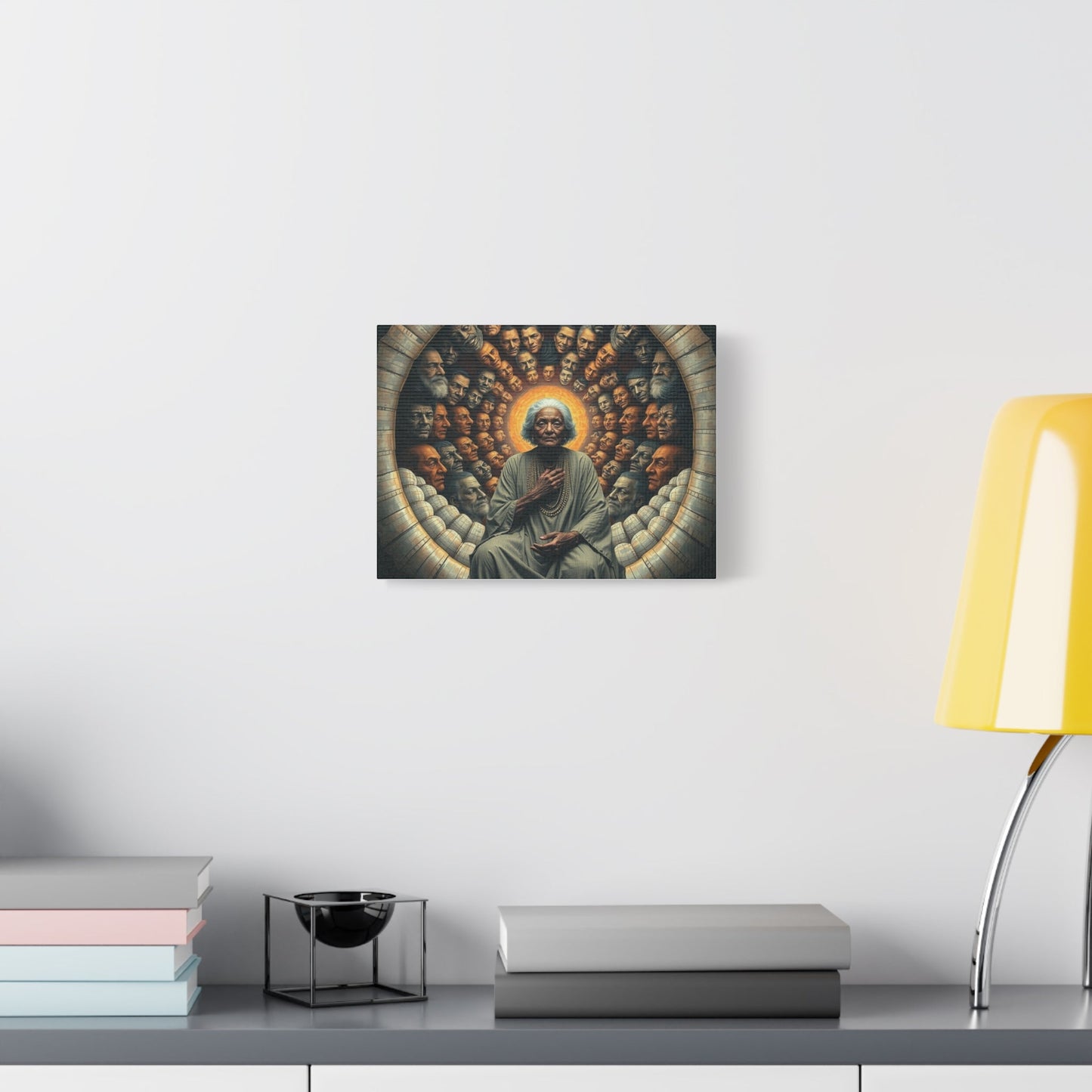 Spiritual Art Canvas Print, Wall Decor, Meditation Artwork, Ethereal Home Decor, Mindfulness Gift