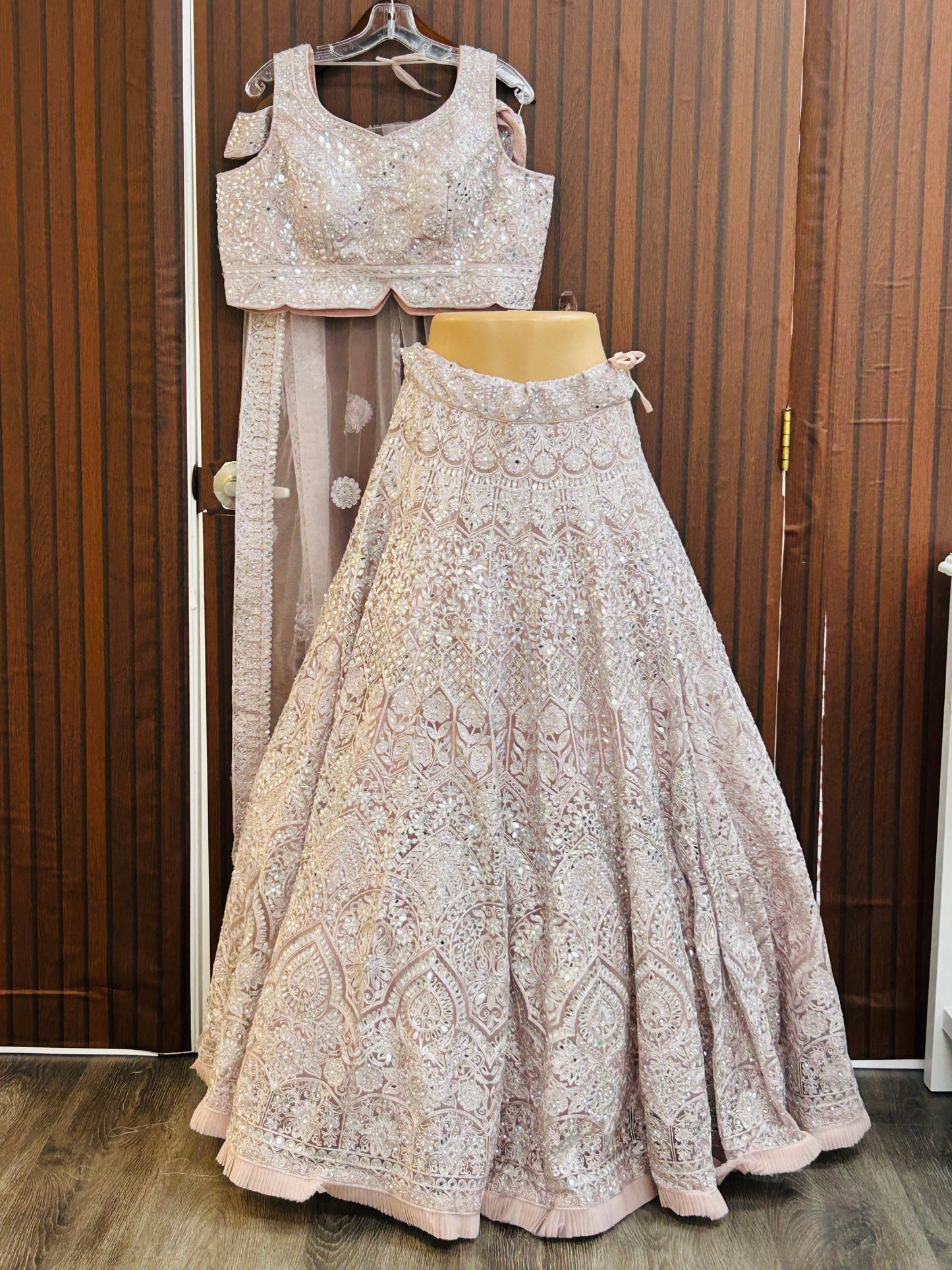 Blush pink lehenga Choli set