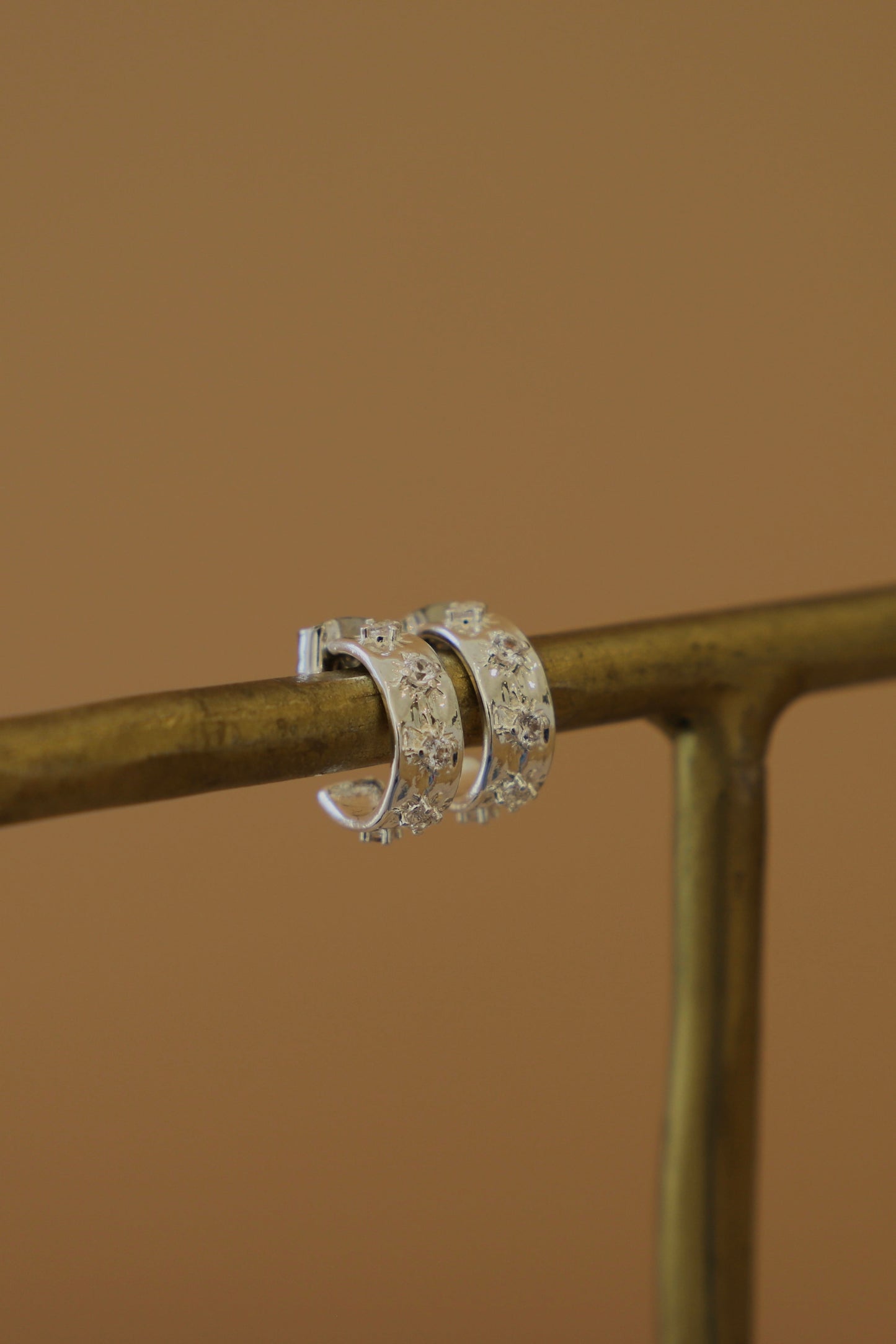 CZ STAR THICK HOOPS - Concordia Style Boutique