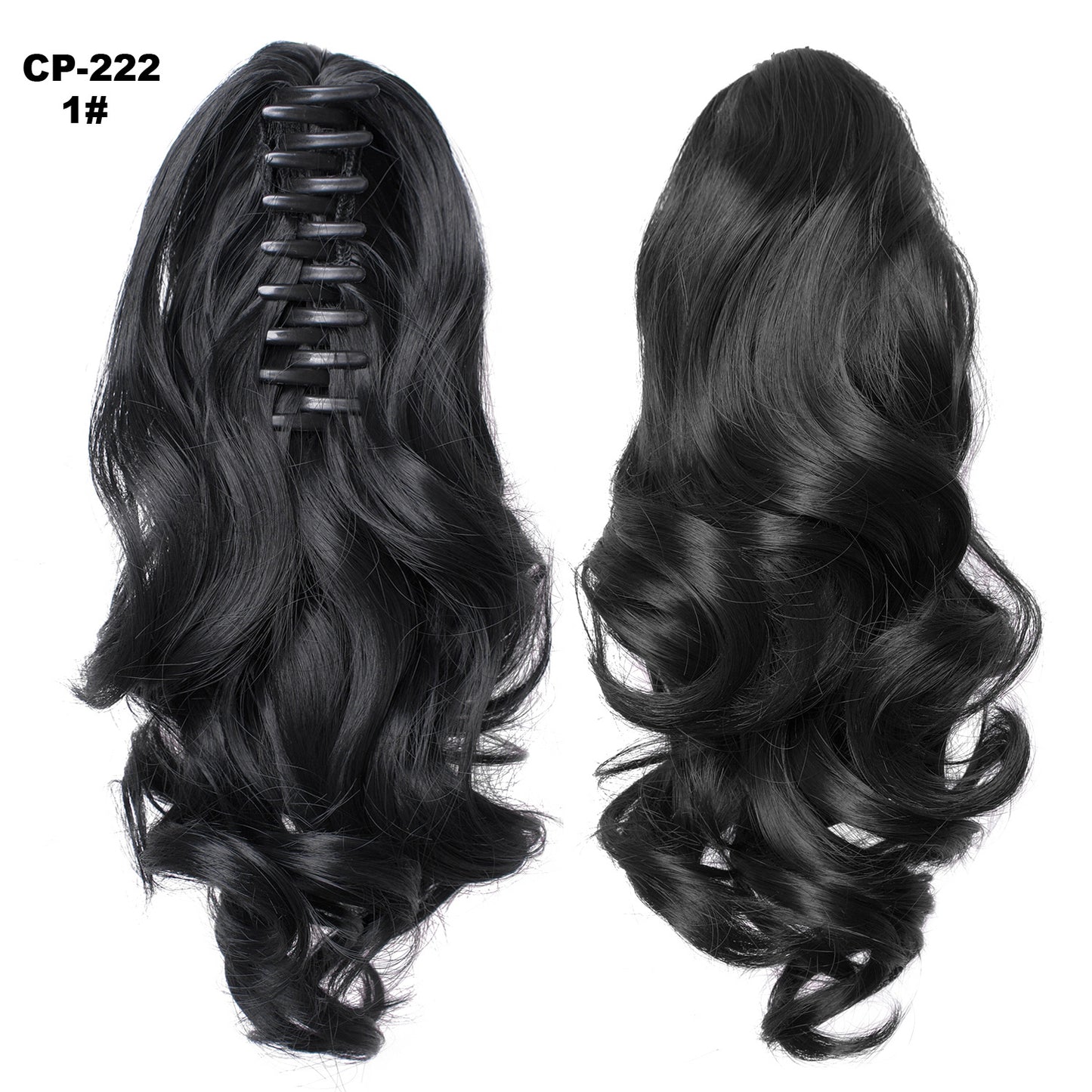 Long Wave Ponytail Wrap Around Ponytail - Clip In Hair Headwear - Gray Hairpiece Natural Extensions - Concordia Style Boutique