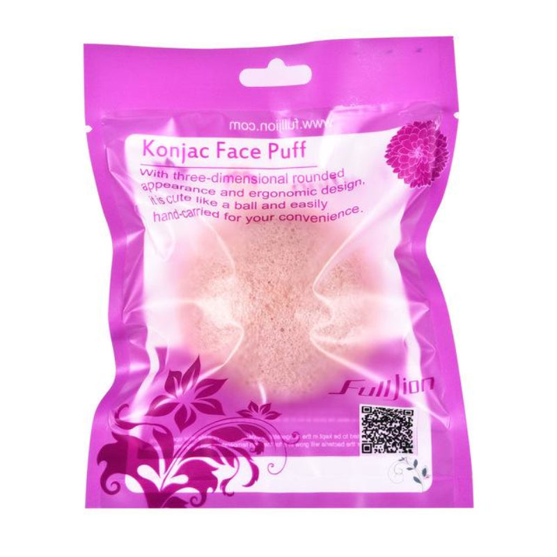 Natural Round Shap Konjac Sponge Face Cleaning Sponge - Premium Castor Oil from erDouckan - Just $6.80! Shop now at Concordia Style Boutique