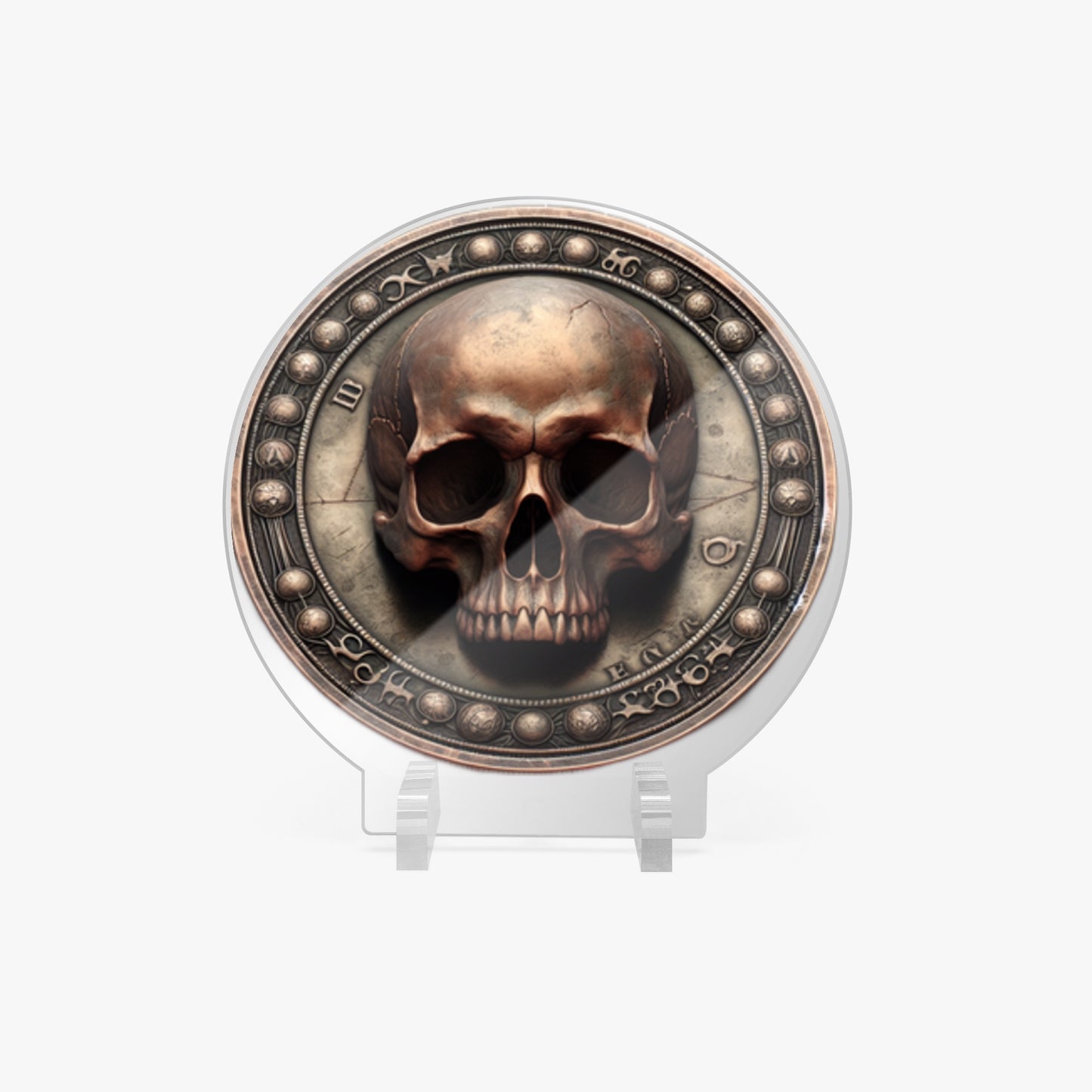 Acrylic Plaque with Stand - "Memento Mori" - Premium Acrylic Plaque from JetPrint Fulfillment - Just $12.75! Shop now at Concordia Style Boutique