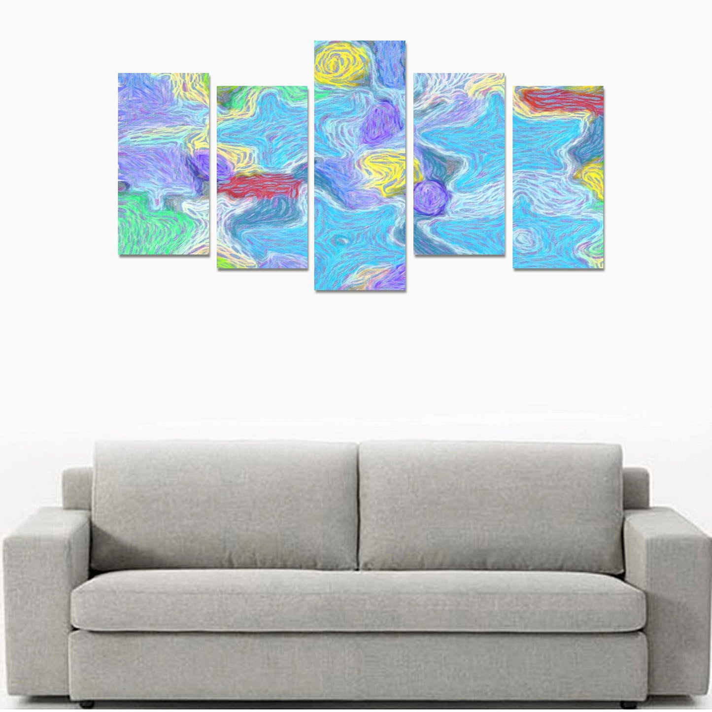 Canvas Wall Art Prints (No Frame) 5-Pieces - "Stars" - Premium Canvas Wall Art Prints from Concordia Style Boutique - Just $48.58! Shop now at Concordia Style Boutique