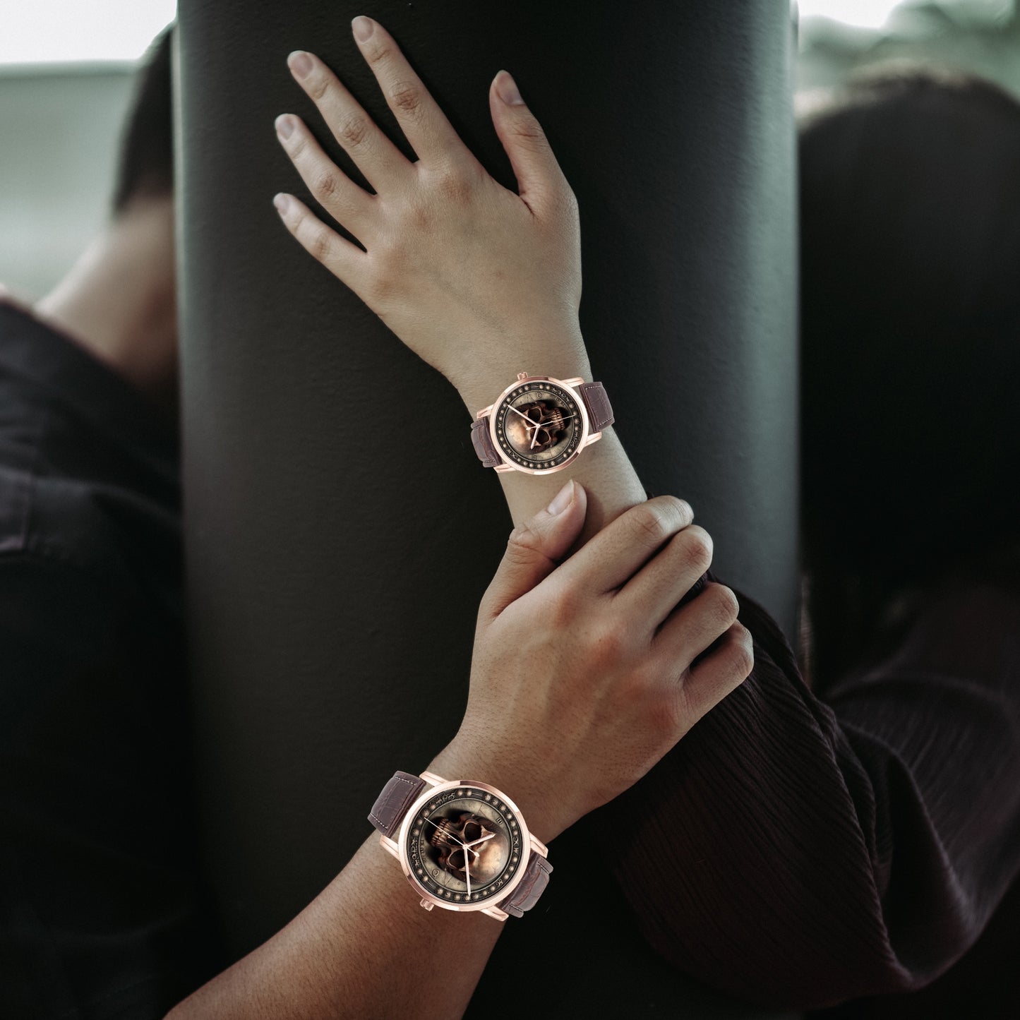 Wide Type Quartz Watch - "Memento Mori" - Unisex - Premium Leather Strap Watches from Concordia Style Boutique - Just $26.50! Shop now at Concordia Style Boutique