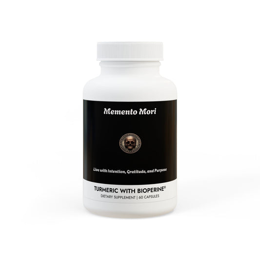 Turmeric with BioPerine® (Black Pepper Fruit Extract) Supplement (60 Capsules) - "Memento Mori" - Premium Food Supplements from Concordia Style Boutique - Just $20.44! Shop now at Concordia Style Boutique