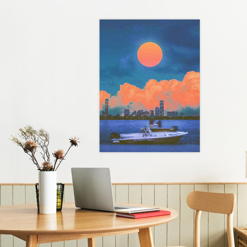 Canvas Print Multiple sizes Unframed & Framed (Vertical) -" Boat Ride" - Premium Artwork from Concordia Style Boutique - Just $55.98! Shop now at Concordia Style Boutique